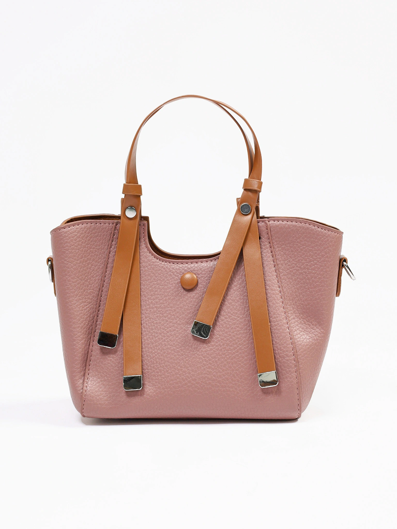 Сумка-тоут маленькая с декоративными ремешками в ассортименте